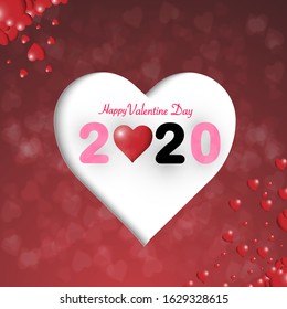 vector illustration graphic design  valentine's day  postcard,paper art for background.