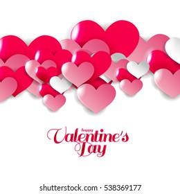 vector illustration. graphic design for Valentine's Day on 14 February. World Day Saint Valentine. background of hearts of love. design cards, invitations, gift cards, flyers and brochures.