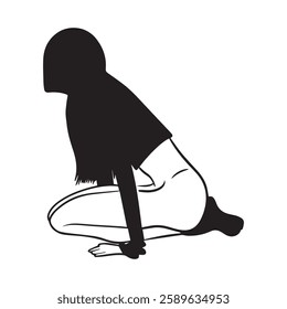 vector illustration graphic design woman,art,tattoo sketch,use in print