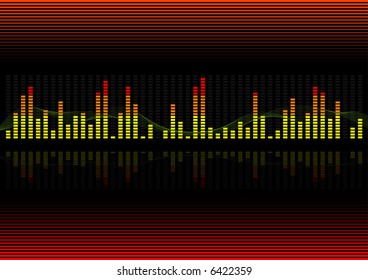 Vector illustration of a graphic equalizer