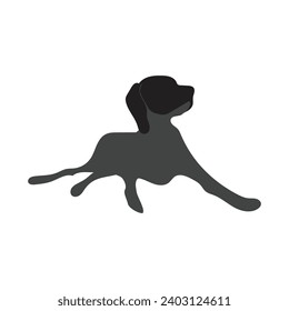 Vektorgrafik des guten Hundes Logo und Symbol für Petshop usw.