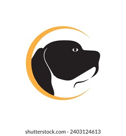 vector illustration graphic good dog animal logo and symbol for petshop,etc