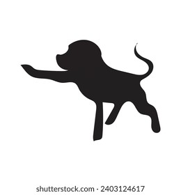 vector illustration graphic good dog animal logo and symbol for petshop,etc