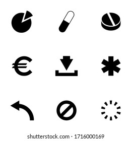 vector illustration graphic icon of random icon universal set packs