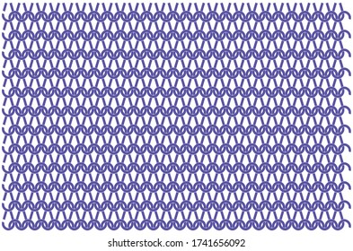 Ilustración vectorial. Imagen gráfica de tejido de punto.