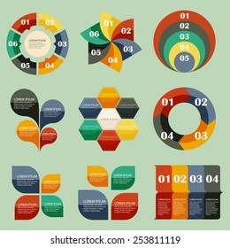 Ilustración vectorial de una información gráfica