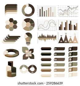 Ilustración vectorial de una información gráfica