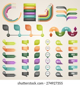 Ilustración vectorial de una información gráfica