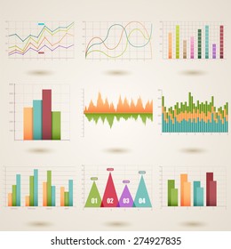 Ilustración vectorial de una información gráfica