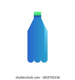 Vector illustration graphic of plastic bottle. Icon design isolated on white background