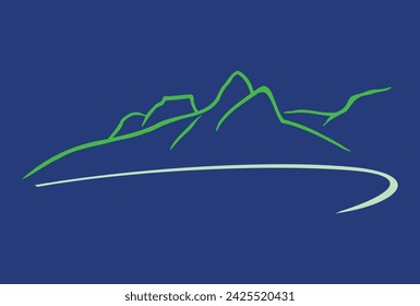 Vector illustration of graphic representation of touristic point of the city of Rio de Janeiro, Brazil, in current times.