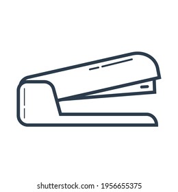 Vector illustration of graphic, stapler icon with outline style. Good for graphic assets in web design, UI, banners and brochures. simple design.