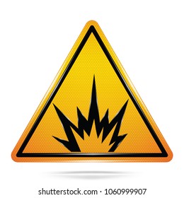 Vector and illustration graphic style, Arc Flash Hazard symbol,Yellow triangle Warning Dangerous icon on white background,Attracting attention Security First sign,Idea for presentation,EPS10.