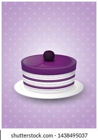 Vector and illustration graphic style, Delicious Sweet cake.