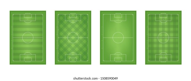 Vector and illustration graphic style, soccer field background,Perspective, Idea for presentation EPS10.