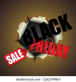 Vector and Illustration graphic style,Black Friday sale.