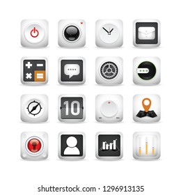 Vector and Illustration graphic  style,design icon set.