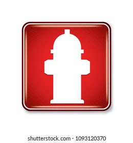 Vector and illustration graphic style,Fire Hydrant Symbol,Warning icon on white background,Attracting attention Security First sign,Idea for presentation EPS10.