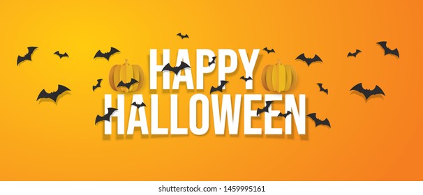 Vector and illustration of graphic style,Happy Halloween background.