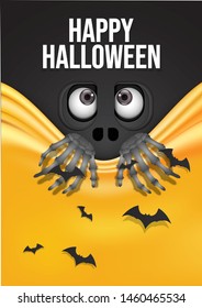 Vector and illustration of graphic style,Happy Halloween background.