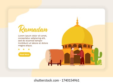 ilustración vectorial diseño ui/ux eid mubarak
