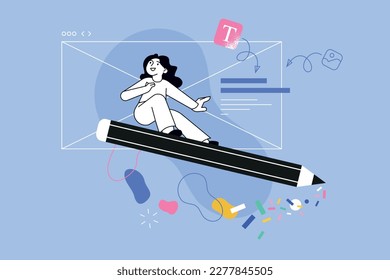 Vector illustration of graphic and web design. Creative concept for web banner, social media banner, business presentation, marketing material.