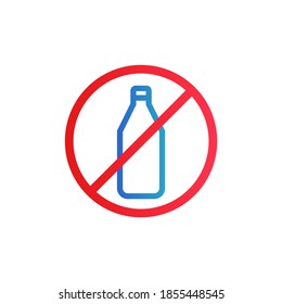 Vector illustration graphic of zero plastic waste. Recycle icon in outline style