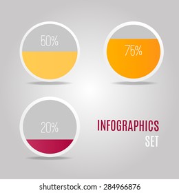 Vector illustration. A graphical representation of the results.