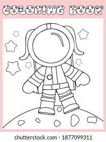 Gráficos de ilustraciones vectoriales del libro de colorear. bien para los niños