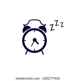 Vector illustration graphics of icon alarm clock sleep