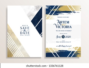 vector illustration. Graphics template for wedding invitation or flyers. Vector example save the date layout of the card. Paper A4. elegant creative design