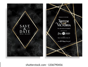 vector illustration. Graphics template for wedding invitation or flyers. Vector example save the date layout of the card. Paper A4. elegant creative design