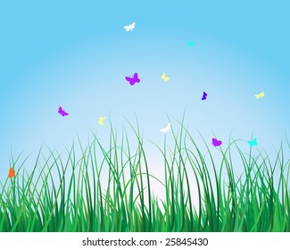 Vector illustration grass background for design usage