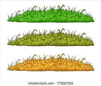 vector illustration of grass field farm land green landscape