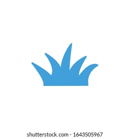 Vector illustration, grass icon template.
