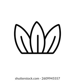 A vector illustration of grass in outlined style, isolated on a white background. Ideal for nature, garden, spring, and eco-themed designs.