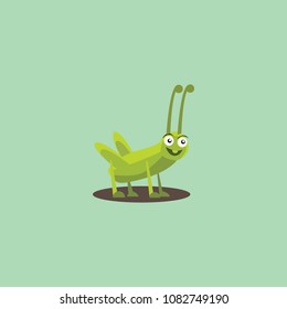 vector illustration of grasshoper