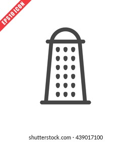 Vector illustration of grater icon on white background