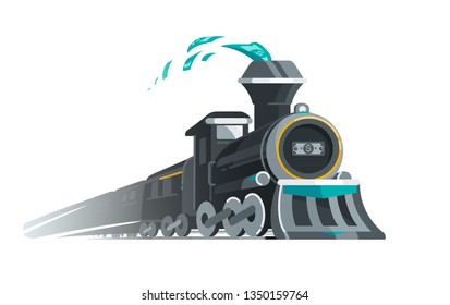 Vector Illustration Of The Gravy Train. 