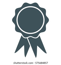 Vector Illustration of Gray Badge Icon
