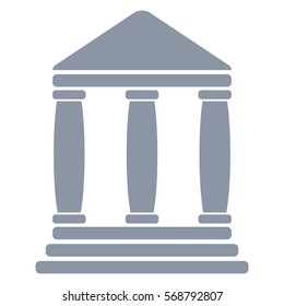Vektorgrafik des Gray Bank Icon
