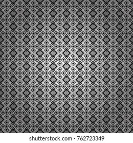 Vector illustration. Gray, black and white abstract background painted geometry shine and layer element seamless pattern.