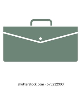 Vector Illustration of Gray Briefcase Icon