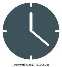 Vector Illustration of Gray Clock Icon
