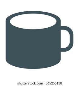 Vector Illustration of Gray Coffee cup Icon
