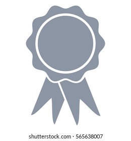 Vektorgrafik mit Grau-Farbe-Badge-Symbol
