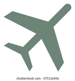 Vector Illustration of Gray Flight Icon
