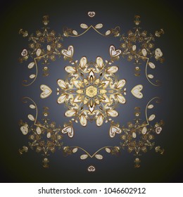 Vector illustration. Gray, green and neutral snowflakes. Cute design. Holiday design for Christmas, New Year fashion prints. Christmas background with snowflakes abstract background.