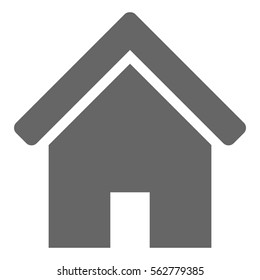 Vector Illustration with Gray Home Icon

