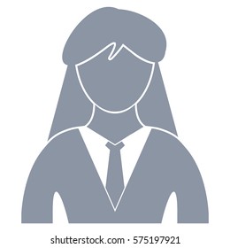 Vector Illustration of Gray Lady Icon
